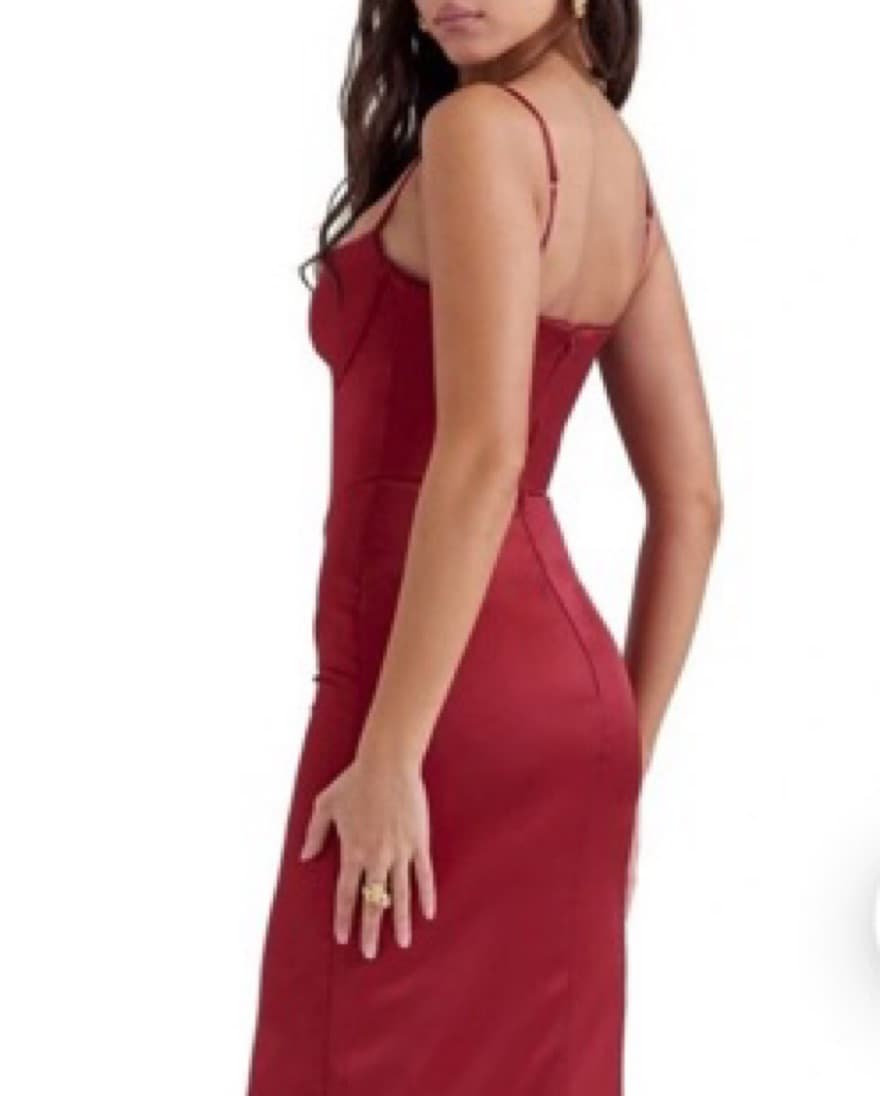 House Of CB Stefania Red Dress - Image 2