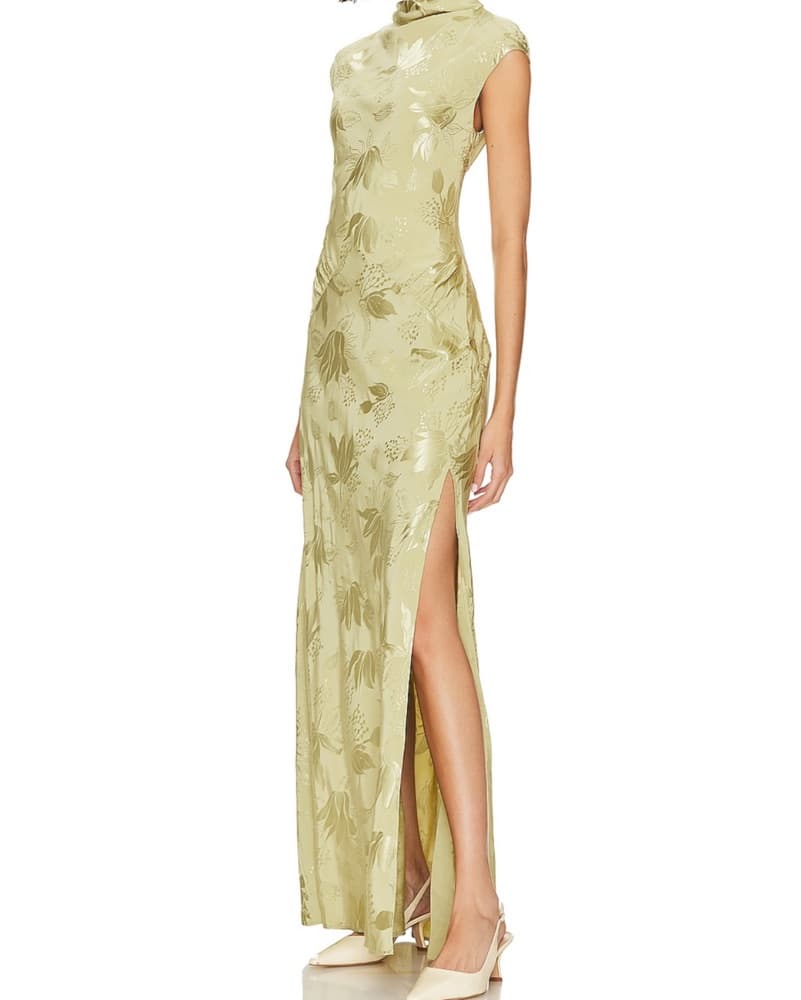 Avalon Maxi Dress in Sage Green  - Image 1