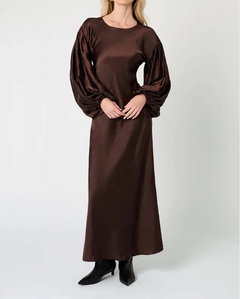 We Wore What Satin Maxi Dress - Image 2