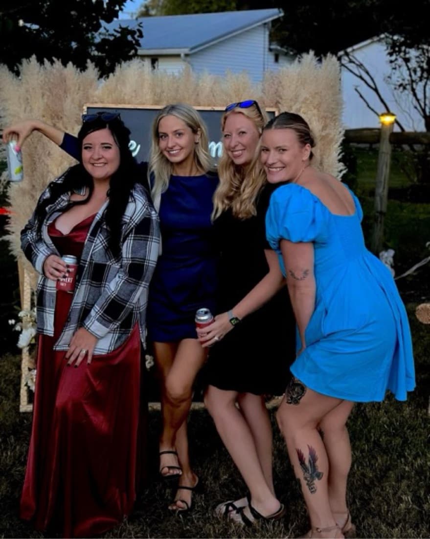 Lulu’s Blue Satin Dress - Image 4