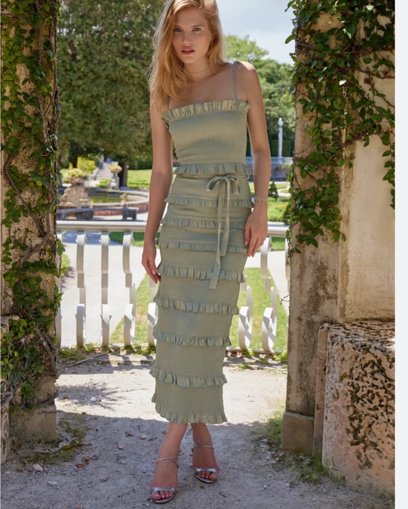 V. Chapman Lily Ruched Stretch Dress  - Image 1