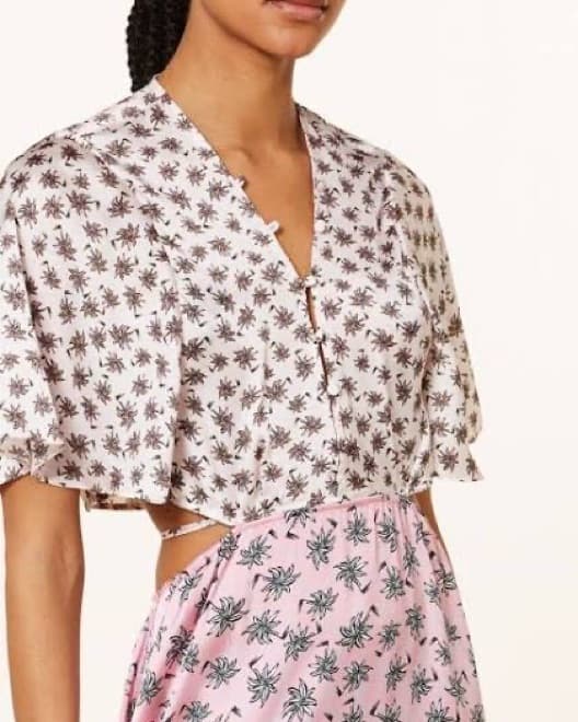 Maje Palm Tree Print Midi Print Dress  - Image 3