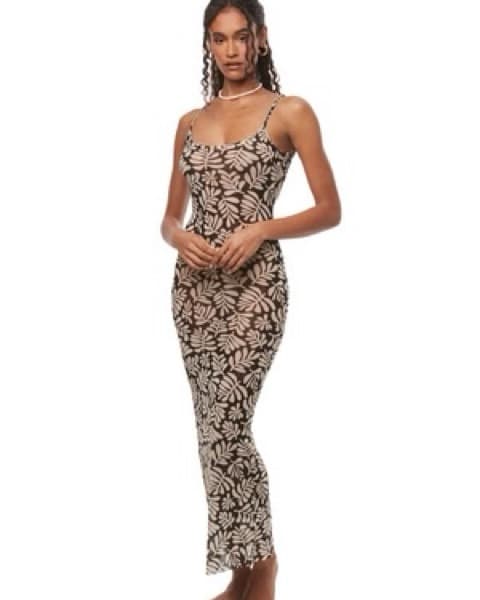 WeWoreWhat Mesh Scoop Neck Dress - Image 3