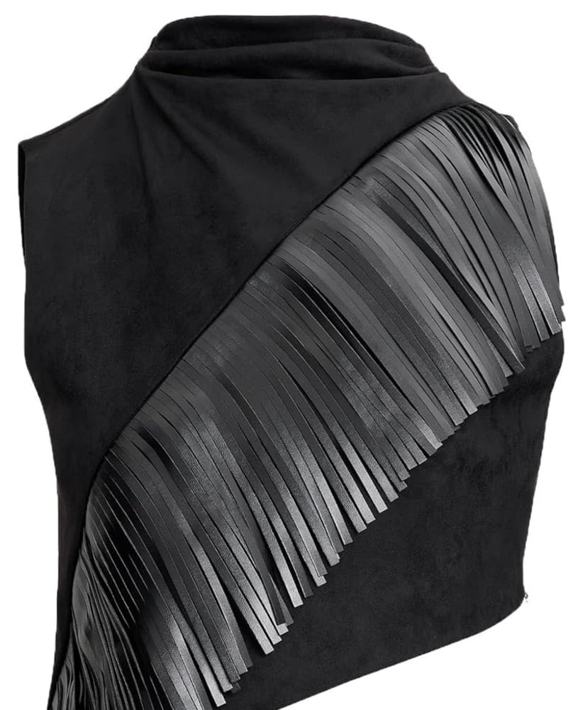 JW PEI Fringe Sueded Top - Image 2