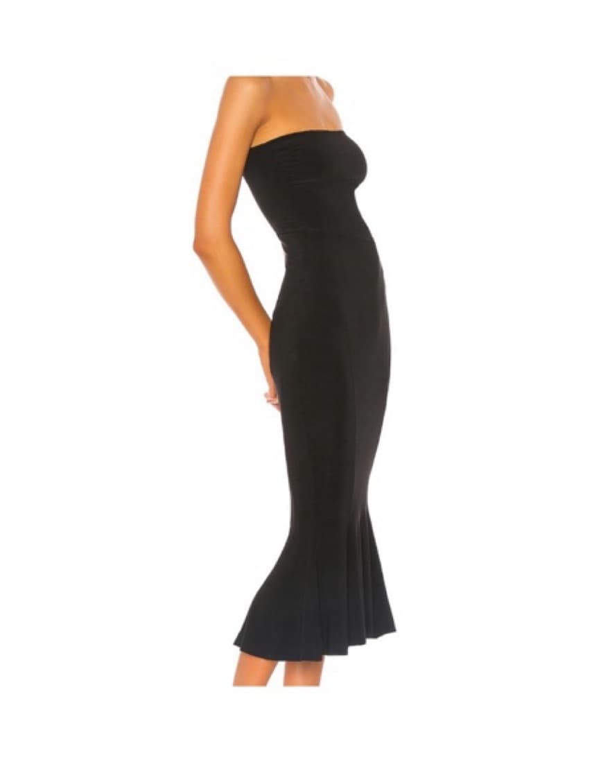 Strapless Fishtail Midi Dress - Image 3