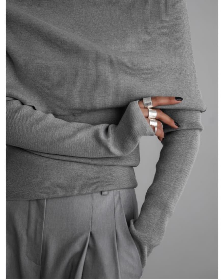 Frankie Shop Off Shoulder Sweater - Image 2