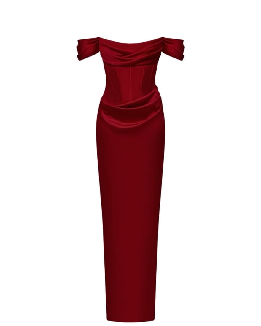 Off-the-shoulder Draped Corset Gown - Image 2