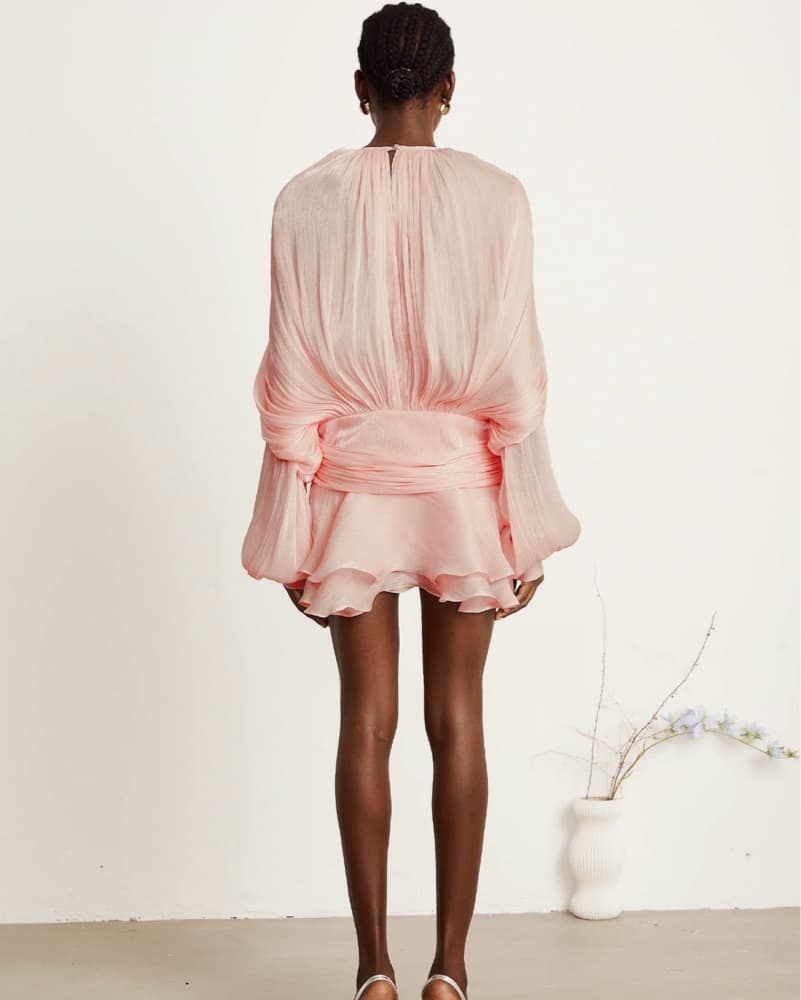 Ethereal Ruffled Dress With Shorts - Image 3