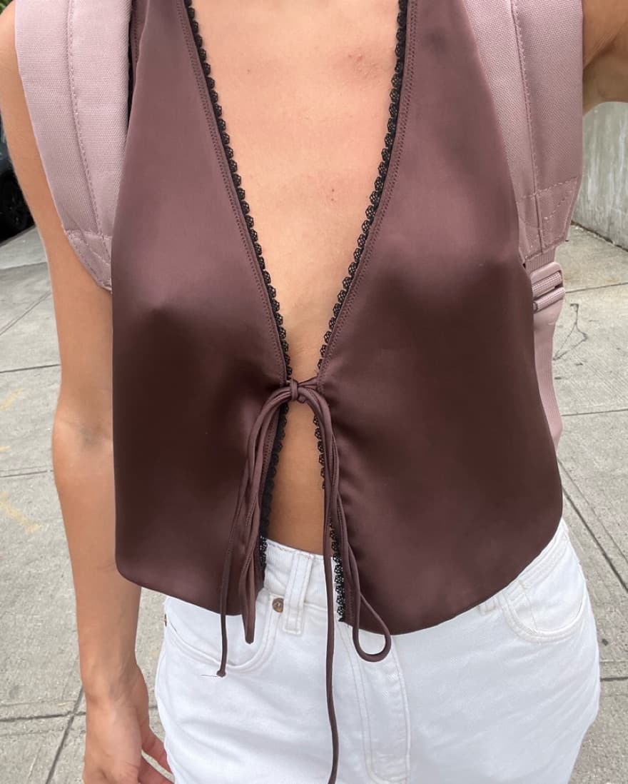 Zara Silk Top - Image 3