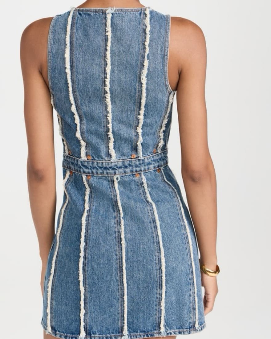 RE/DONE Denim Mini Dress - Image 3