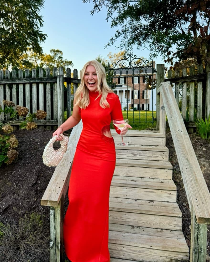 STAUD Kristen Cut Out Maxi Dress - Image 1