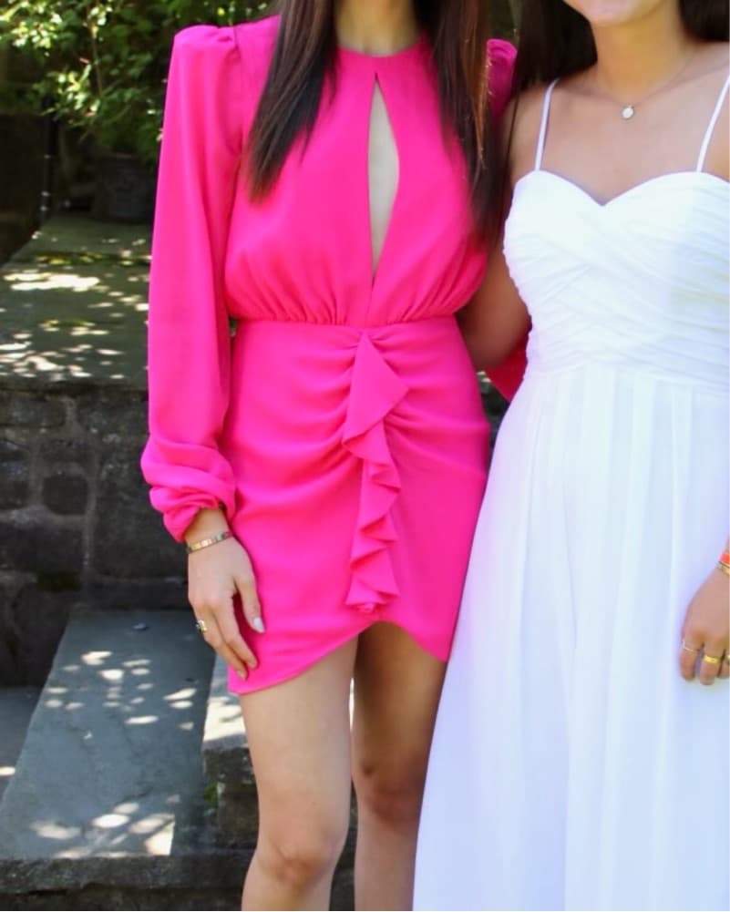 NBD Arijana Mini Dress Hot Pink - Image 1