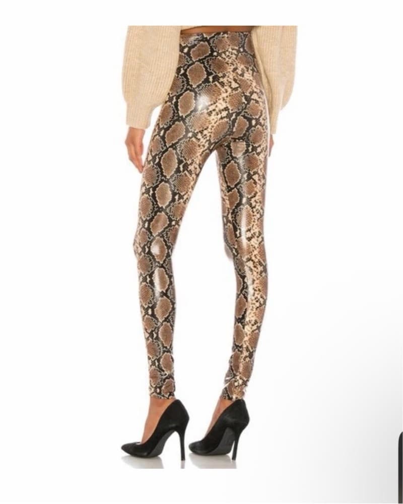 Commando Snakeskin Brown Leggings  - Image 3