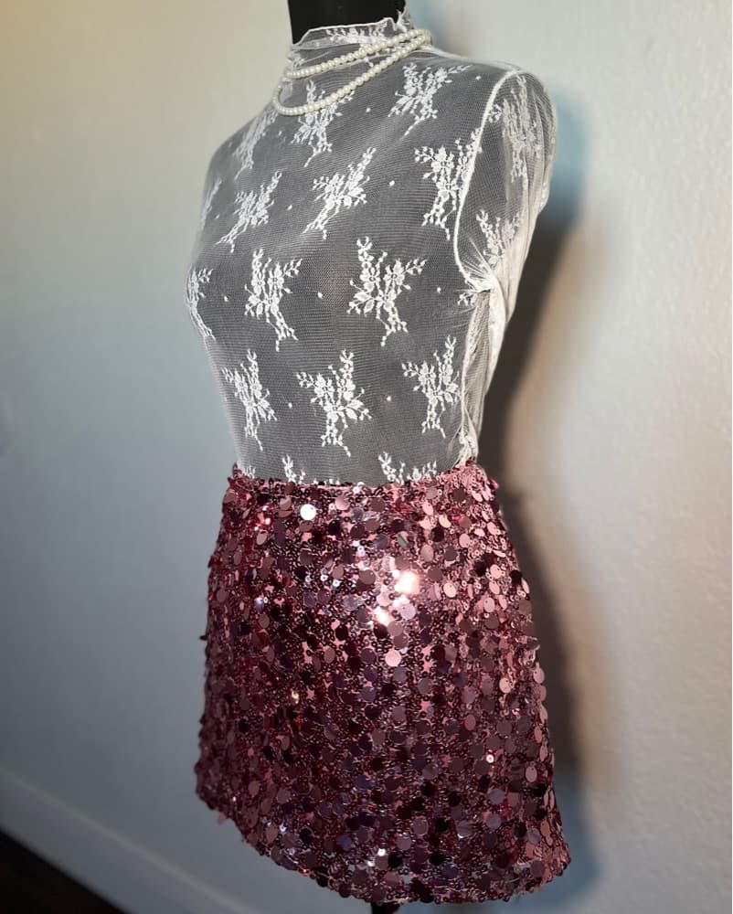 Sequin Mini Skirt  - Image 4