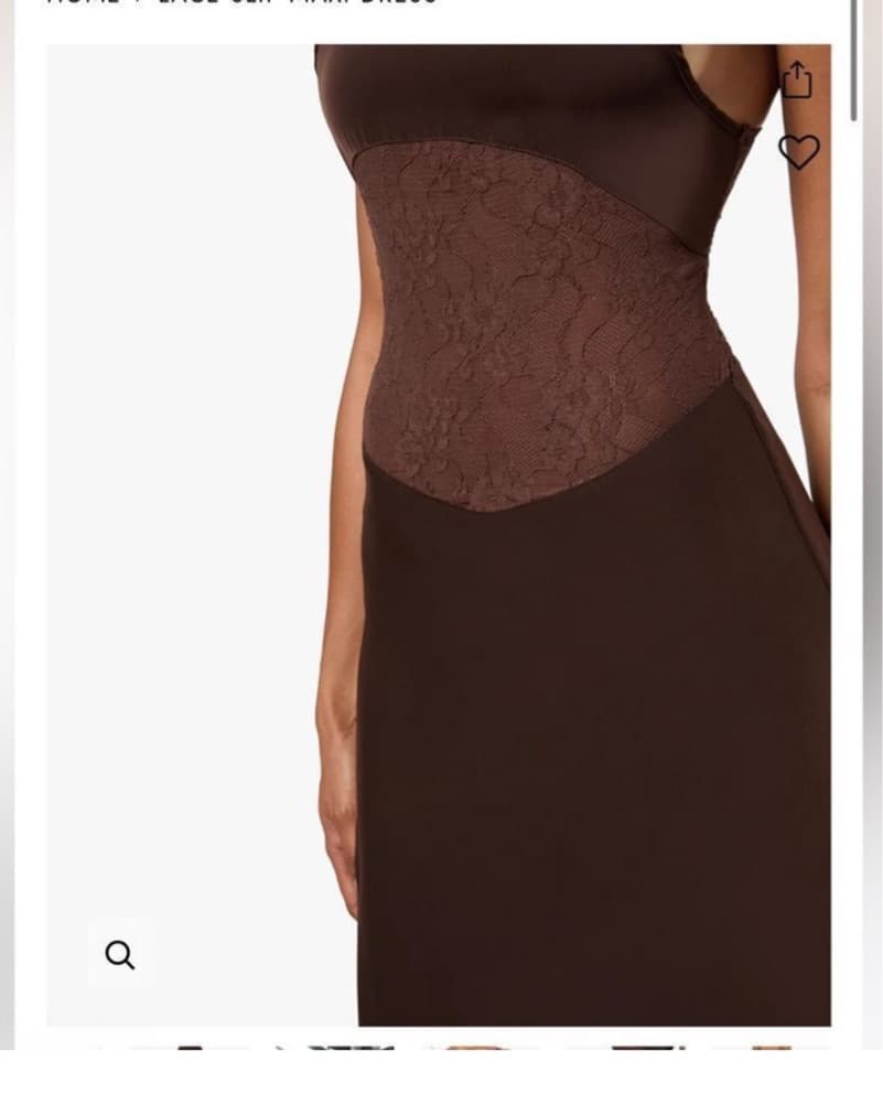 WeWoreWhat Brown Lace Slip Maxi Dress - Image 5