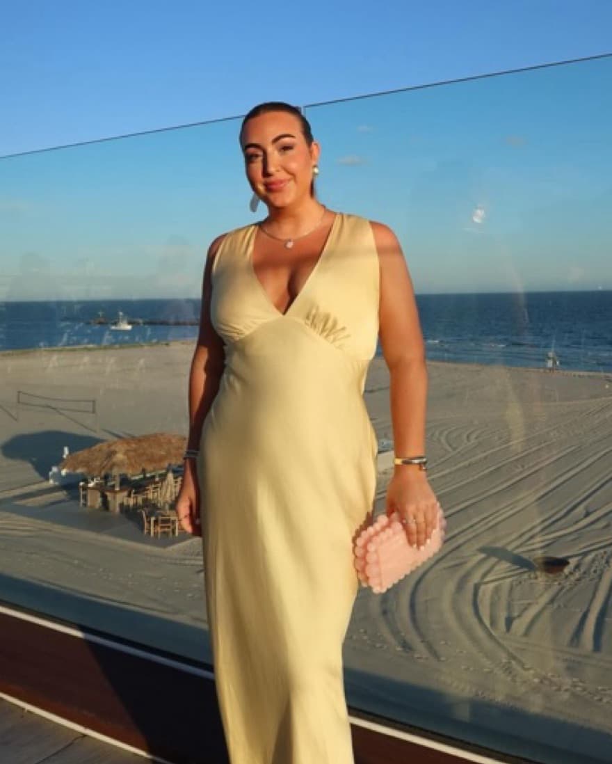 Yello Cowl Back Dress - Image 4