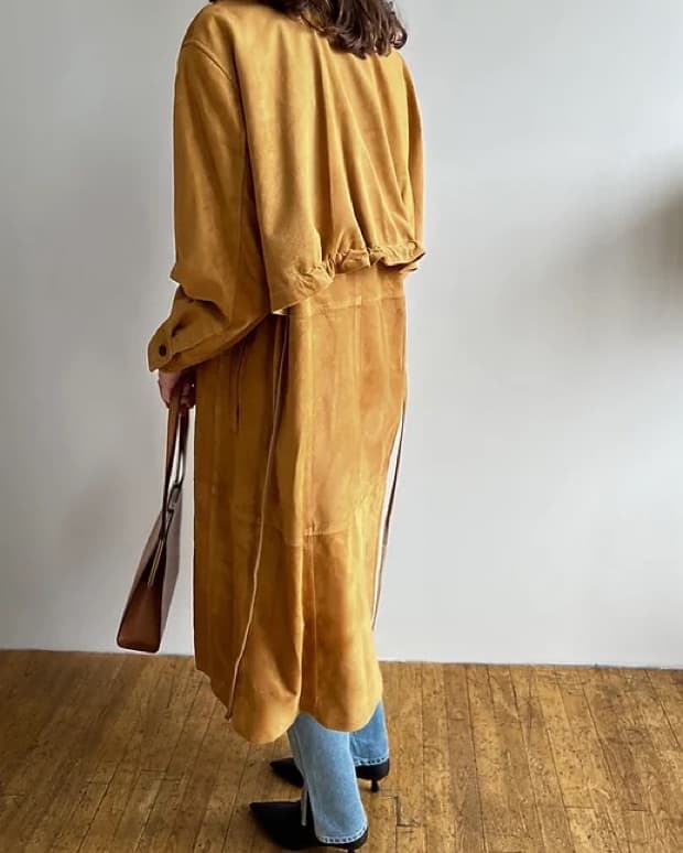 Suede Trench Coat - Image 4