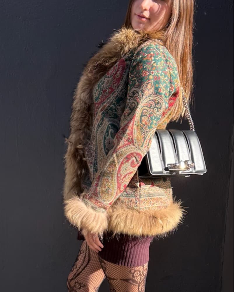 Afghan/Uzbek Fox Fur Coat - Image 2