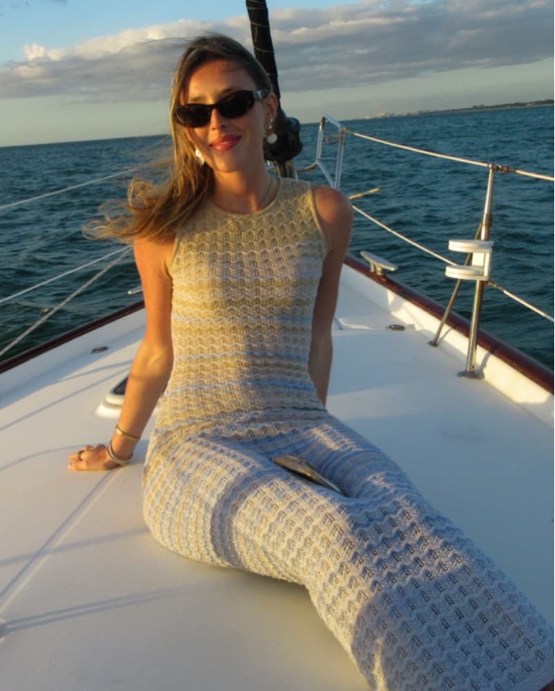 Sandro - Zade chevron-knit maxi dress - Image 4