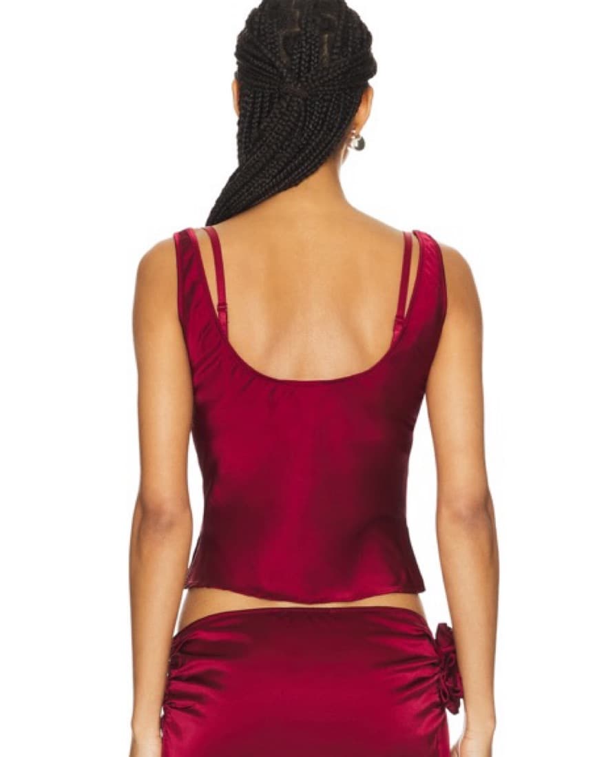 Luxurious Silk Crop Top - Image 2