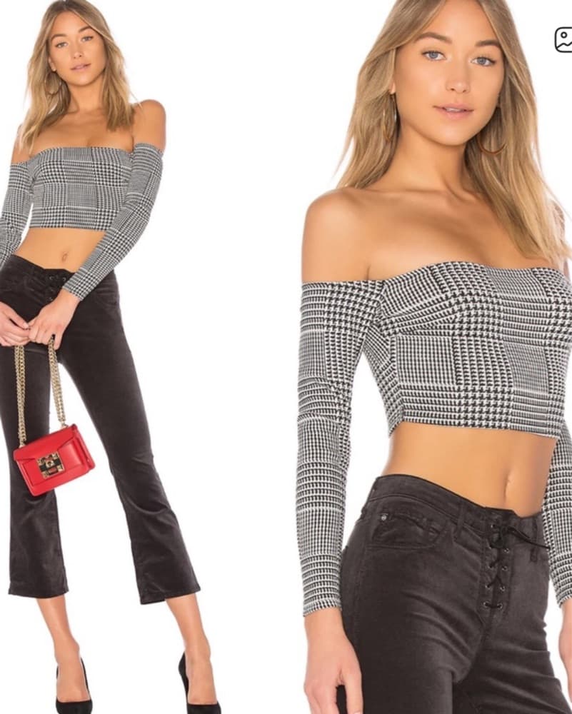 Lovers And Friends Gingham Crop - Image 1