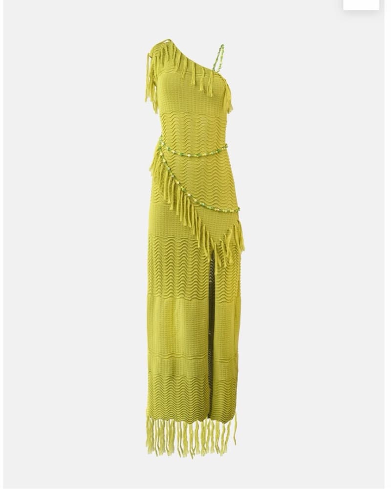 Yellow The Label Frida Beaded dress - Image 1