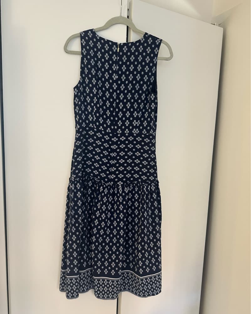 Draper Janes Navy Patterned Midi Dress - Image 2