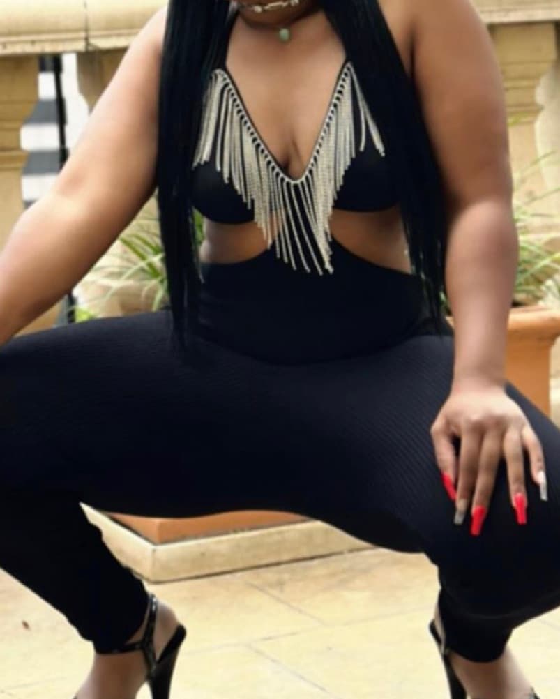 Backless Low Cut Romper V Neck Rhinstone - Image 2