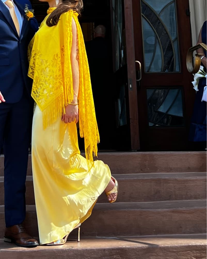 Anjea Maxi Dress In Yellow - Image 4
