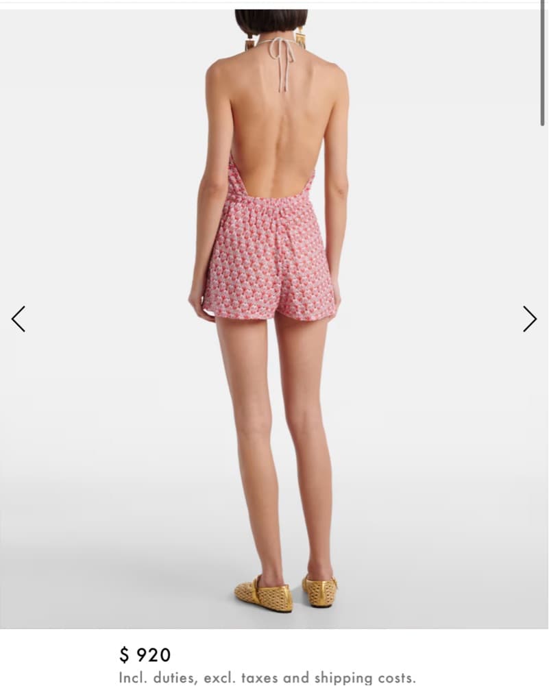 MISSONI Open-knit lamé playsuit - Image 3