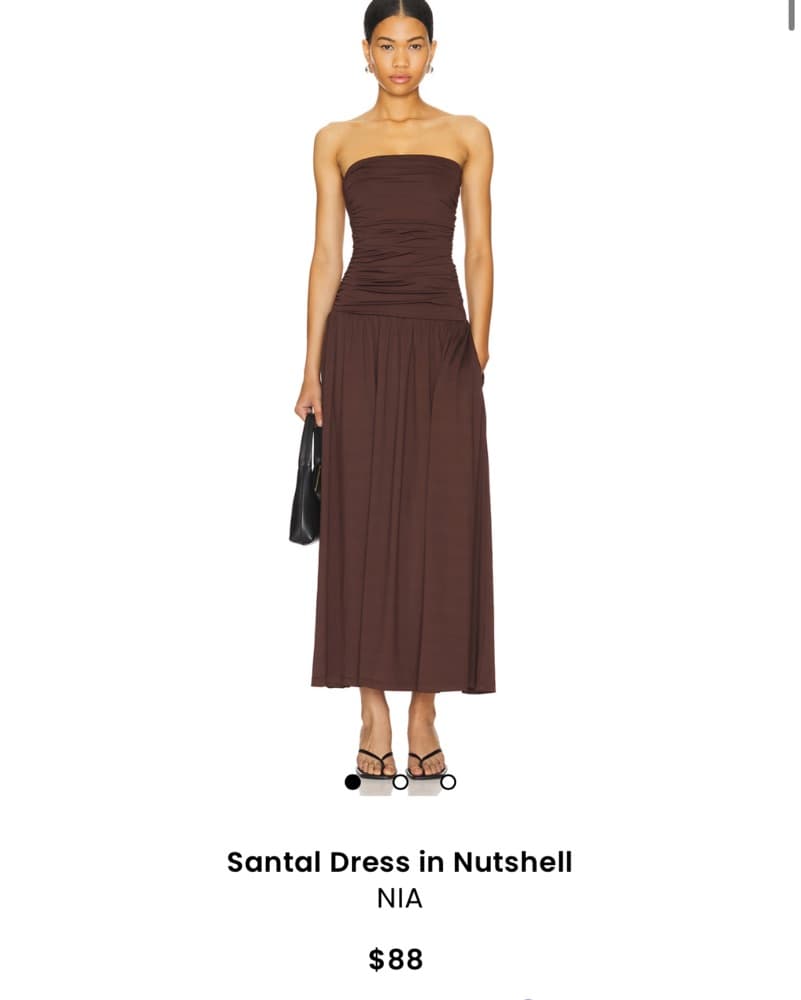 Nia Elegant Ruched Drop Waist Maxi Dress - Image 1