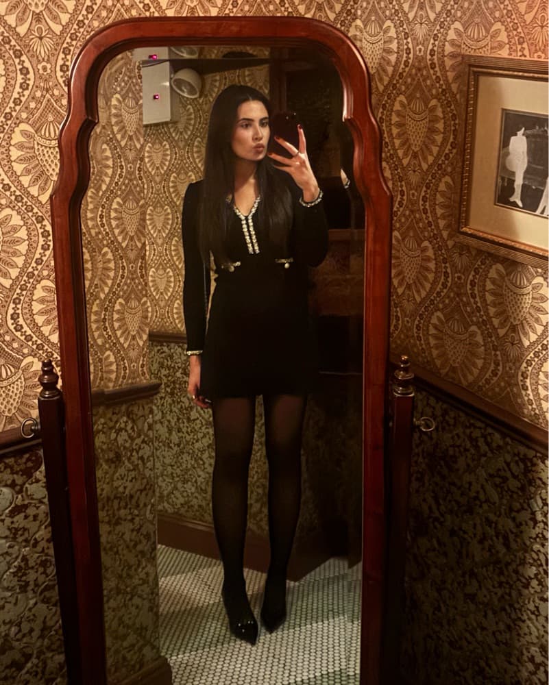 Self Portrait black mini dress - Image 3