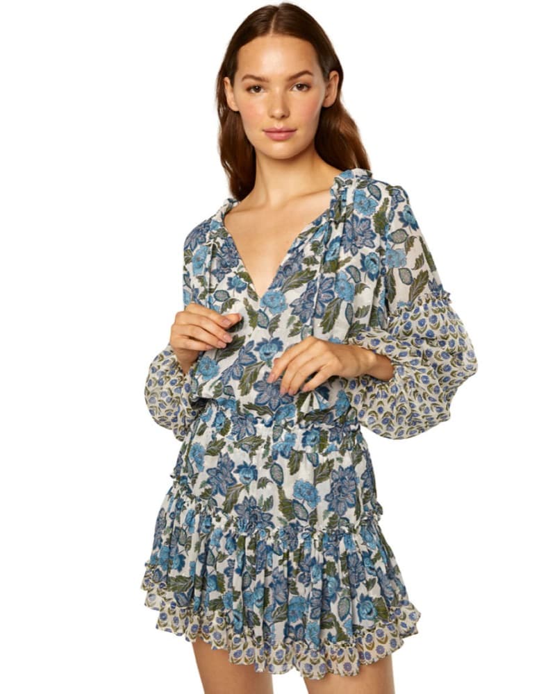 MISA Floral Mini Dress - M - Image 3