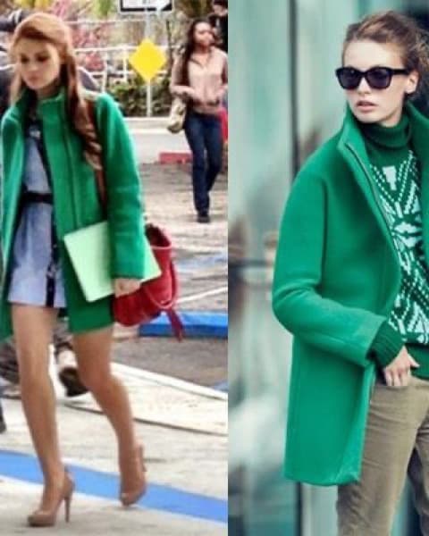 Green Wool Coat  - Image 4