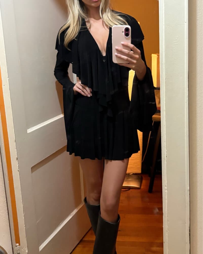 Revolve Black Long sleeve dress - Image 2