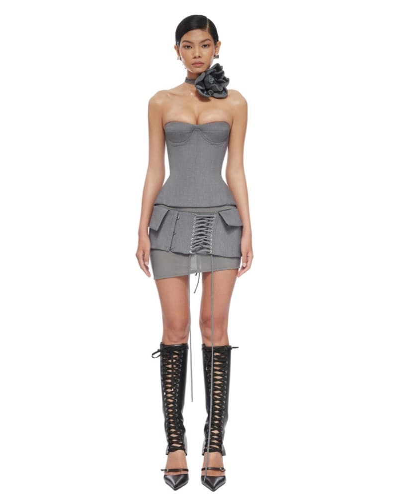 Gray Corset Fanci Club - Image 3