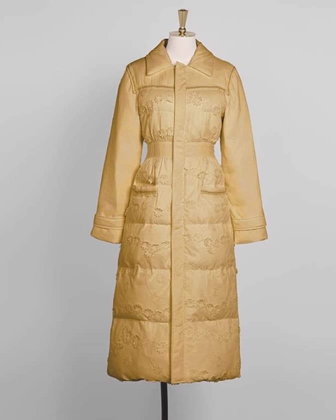 Elegant yellow down jacket - Image 2