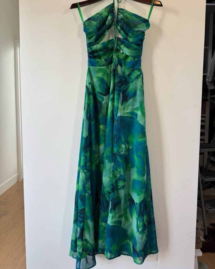 Runaway the Label Green Tropical Dress - Image 3