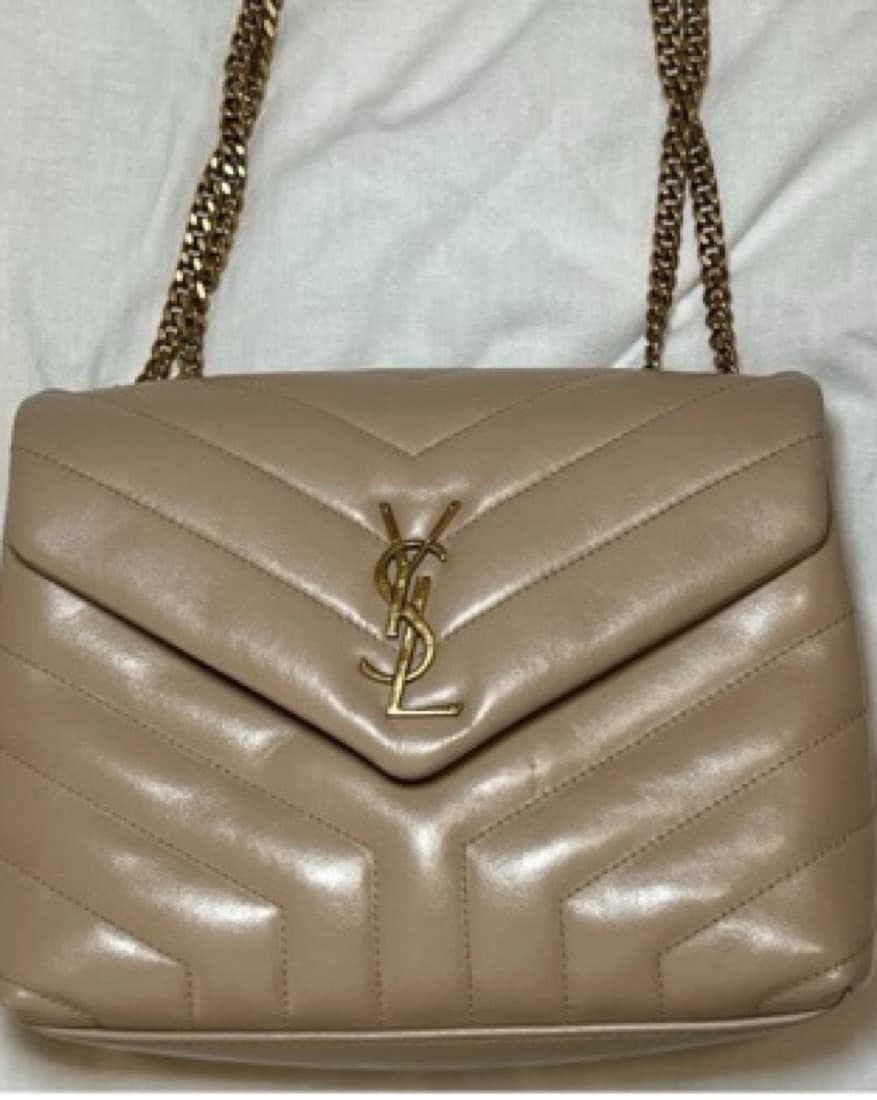 Sleek Quilted Leather YSL Crossbody Bag - Image 1