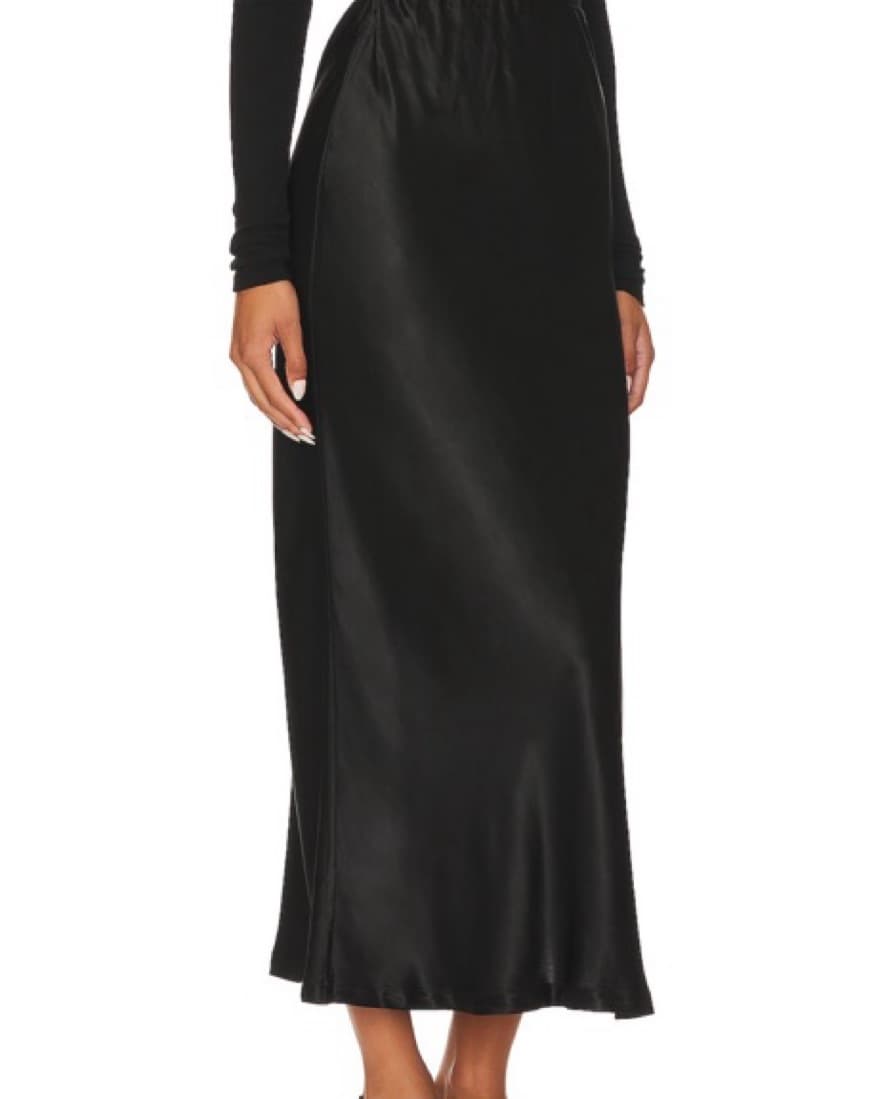 Silk Skirt With Slit - Image 1