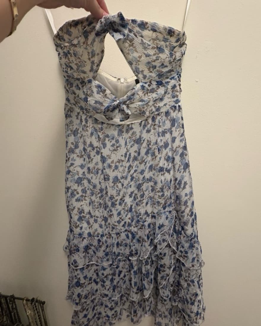Majorelle Blue And White Dress  - Image 4