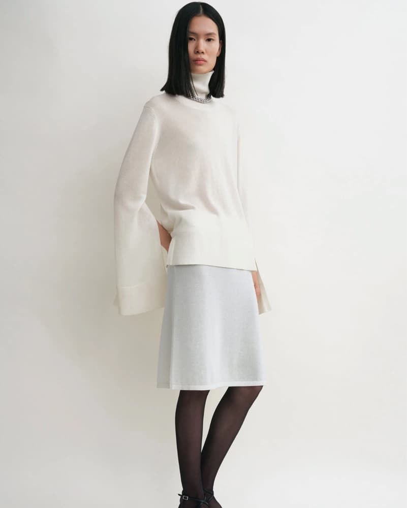 Toteme Slit Sleeve Cashmere Turtleneck - Image 3