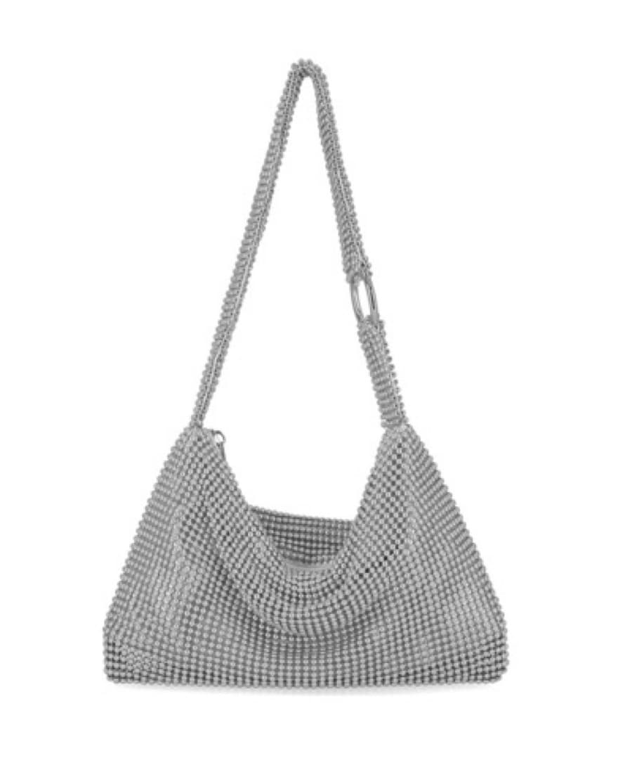 Glamorous Rhinestone Embellished Hobo Bag - Image 1