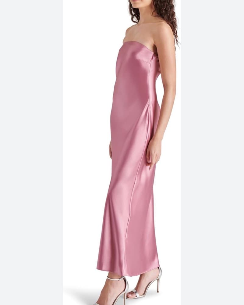 Reformation Satin Strapless Gown - Image 2