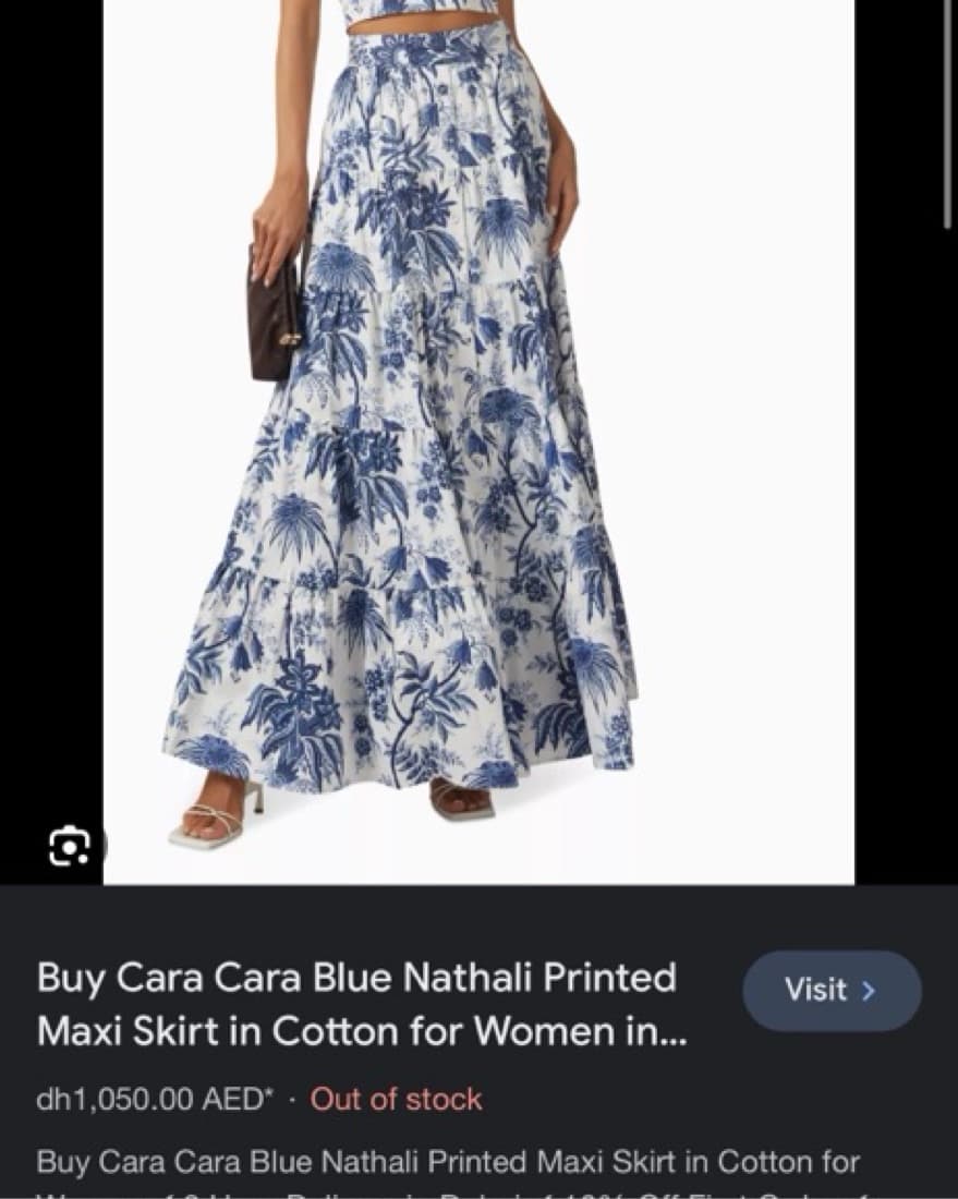 Cara Cara Blue Maxi Skirt  - Image 2