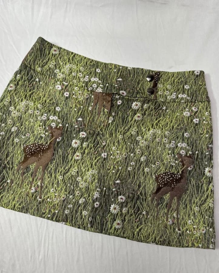 Giambattista Embroidered Deer Skirt  - Image 1