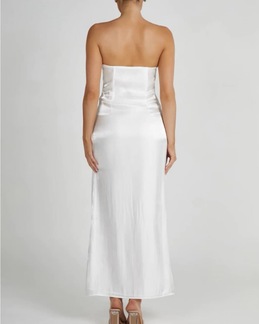 Meshki Liquid Satin Midi Dress - Image 3