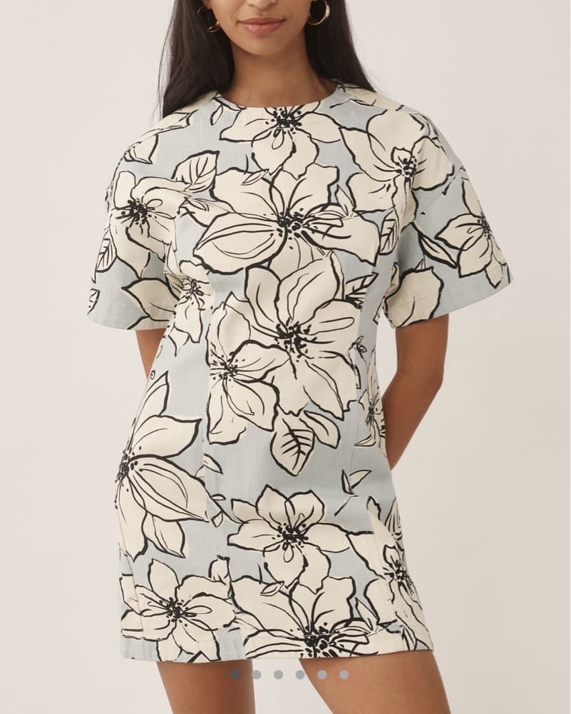 Dhruv Kapoor Short Sleeve Denim Mini Dre - Image 2