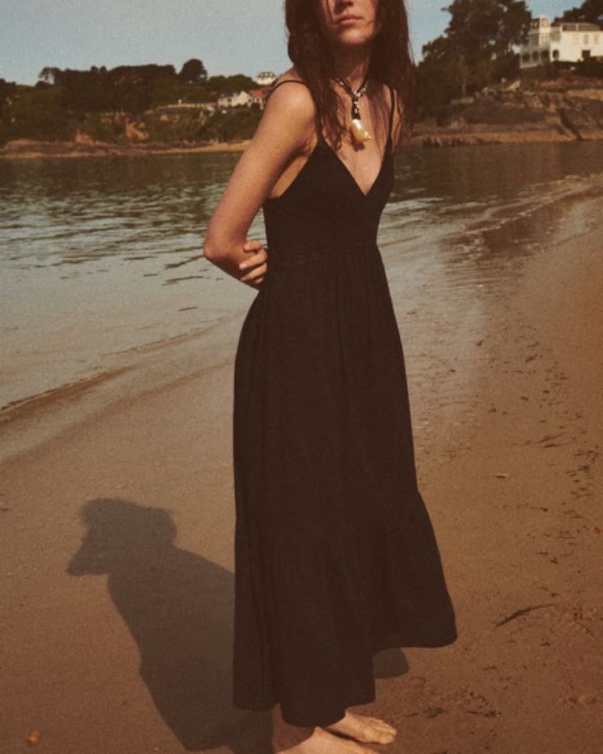 Zara Lace Insert Midi Dress  - Image 1