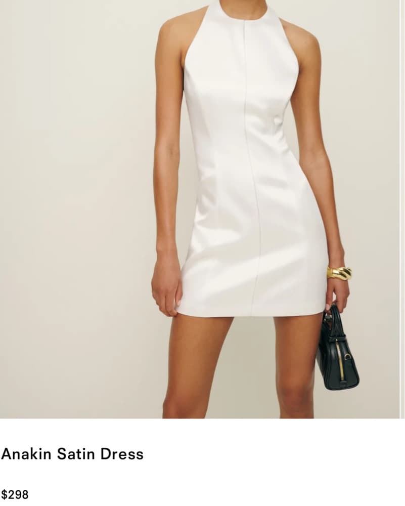 Reformation Anakin Satin Dress  - Image 1